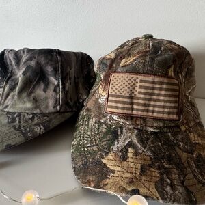 Camo Cap with Flag Patch
